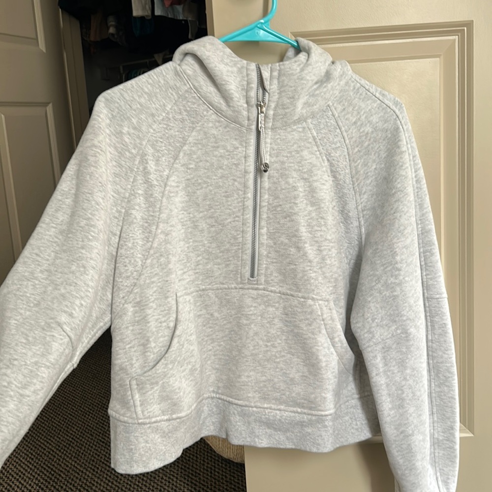 Lululemon XS/S half zip scuba grey